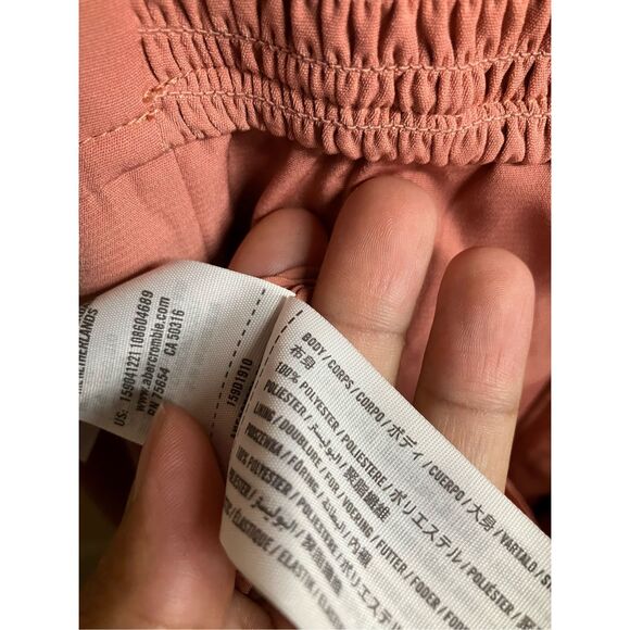 451. Abercrombie and Fitch pink twist front midi dress with a slit size Medium P - Picture 7 of 7